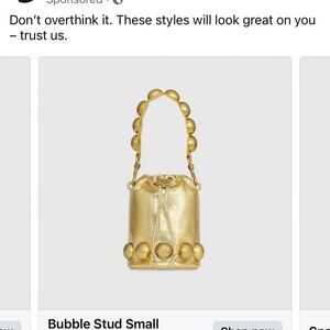 Rebecca Minkoff Gold Bubble Stud Small Bag